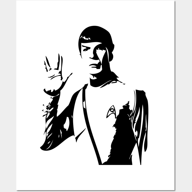 Spock Wall Art by horrorshirt